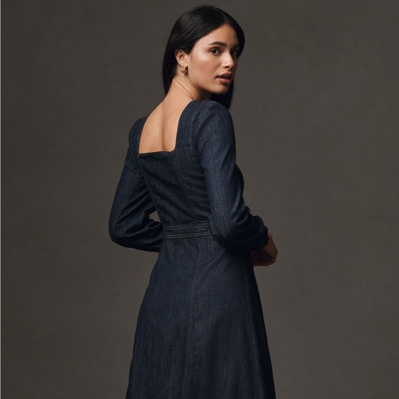 NWT REFORMATION Celeste Denim Maxi Dress 🍸🚕 - Picture 2 of 6